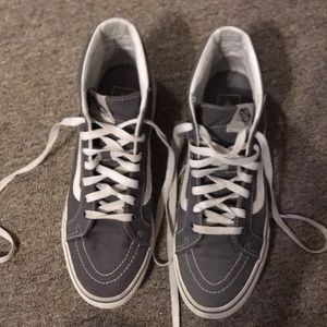 Gray high top Vans EUC